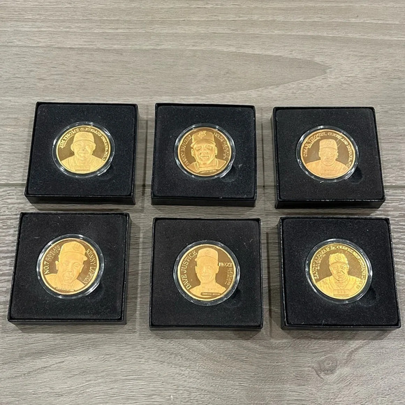 Set of 6 1998 Manny Ramirez+ Enviromint Bronze Coins w/COA Cleveland Indians - Picture 1 of 10
